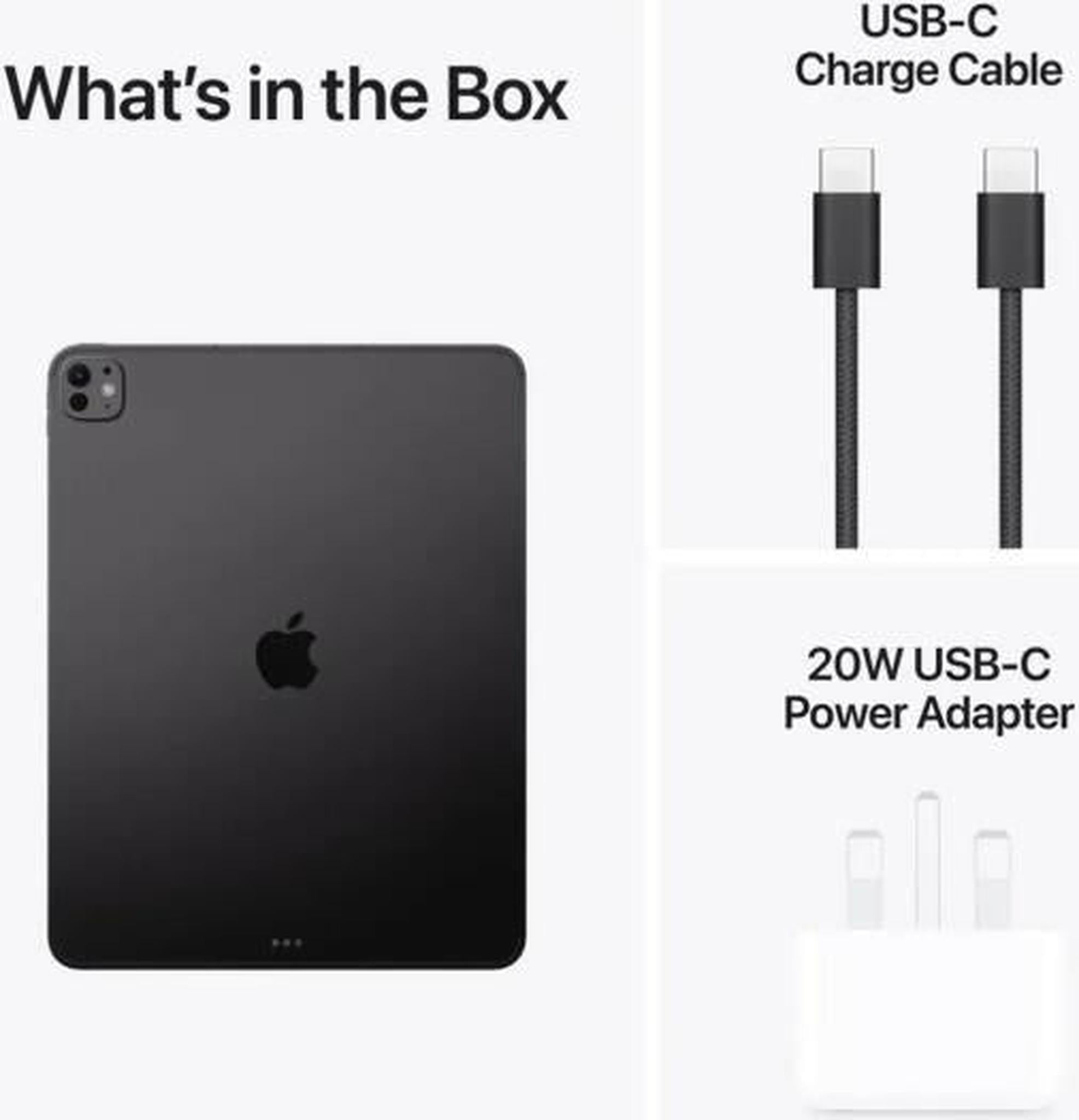 Apple iPad Pro Tablet, 11" Ultra Retina XDR Standard Display, M5 Chip, 9-Core CPU, 10-Core GPU, 16-Core, 12GB RAM, 256GB Storage, Wi-Fi Connectivity, Face ID, Space Black | MDWK4AB/A / MDWK4LL/A