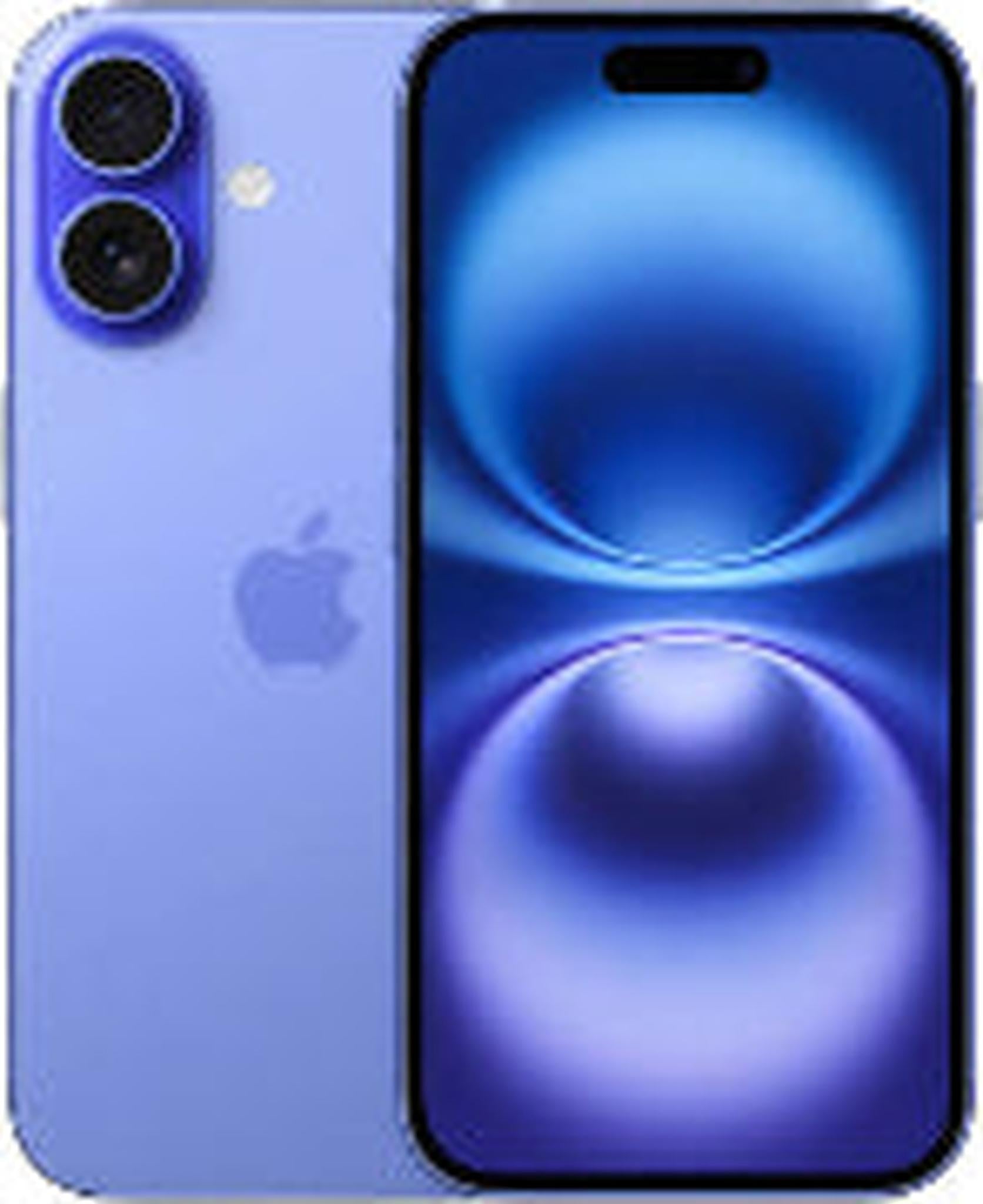 Apple iPhone 16, 6.1" OLED Super Retina XDR Display, A18 Chip, 6-Core CPU, 5-Core GPU, 16-Core Neural Engine, 256GB Storage, 5G/Wi-Fi 7, Face ID, International Version, Ultramarine | iP16-256INTLTRMRN