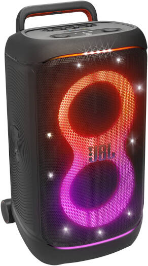 JBL PartyBox 520 Portable Bluetooth Speaker, 400W Output Power, 40 Hz-20 kHz Frequency Response, AI Sound Boost, Lightshow, Auracast Multi-Speaker Connection, IPX4 Splash Proof, Black | PartyBox-520