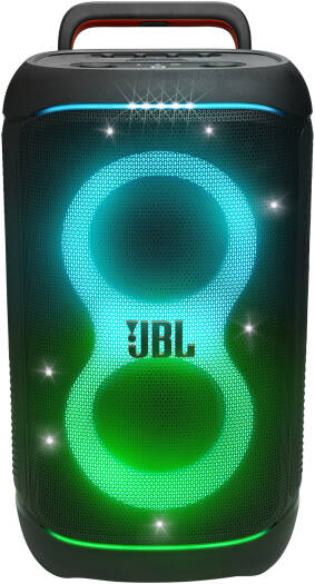 JBL PartyBox 520 Portable Bluetooth Speaker, 400W Output Power, 40 Hz-20 kHz Frequency Response, AI Sound Boost, Lightshow, Auracast Multi-Speaker Connection, IPX4 Splash Proof, Black | PartyBox-520
