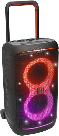 JBL PartyBox 520 Portable Bluetooth Speaker, 400W Output Power, 40 Hz-20 kHz Frequency Response, AI Sound Boost, Lightshow, Auracast Multi-Speaker Connection, IPX4 Splash Proof, Black | PartyBox-520