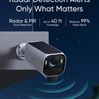 Eufy Cam S3 Pro 4-Cam Kit, 4K MaxColor Vision Night View, SolarPlus 2.0 Forever Power, Radar+PIR Motion Detection, HomeBase S380, IP67-Rated Protection, Works with HomeKit, Alexa, Google | T88943W1