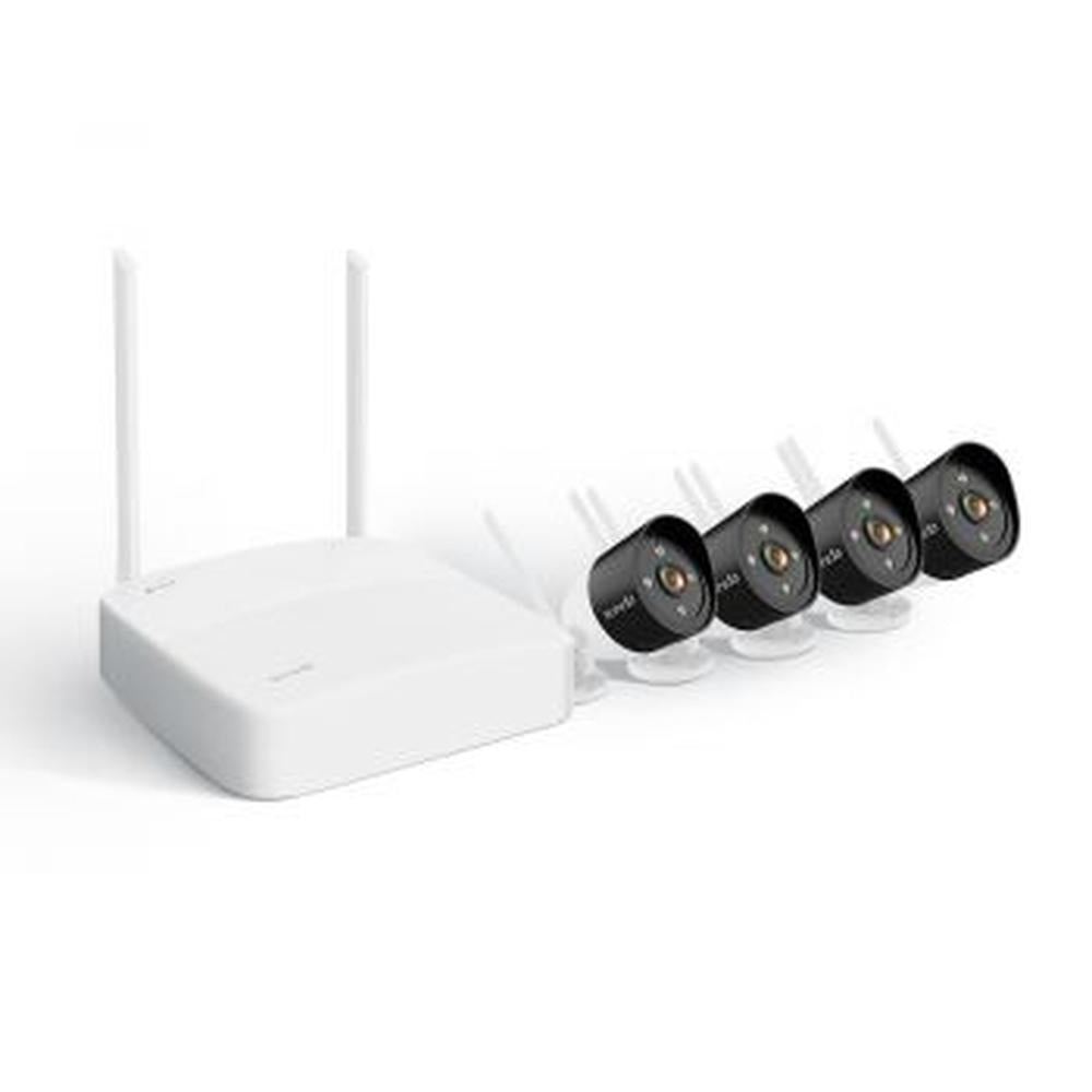 Tenda K4W-3TC 4 Channel Wireless HD Video Security Kit, 3MP HD Video, AI S-motion Detection, Dual High Gain Antenna, HD Output, Wireless Networking, App Remote Monitoring, 60 Mbps Bandwidth | K4W-3TC