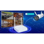 Tenda K4W-3TC 4 Channel Wireless HD Video Security Kit, 3MP HD Video, AI S-motion Detection, Dual High Gain Antenna, HD Output, Wireless Networking, App Remote Monitoring, 60 Mbps Bandwidth | K4W-3TC