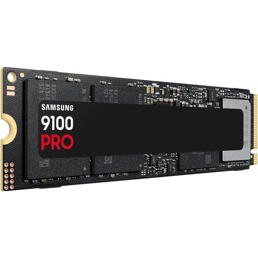 SAMSUNG 9100 PRO PCIe 5.0 NVMe M.2 Internal SSD, 1TB Capacity, V-NAND TLC Type, Up to 14,700 MB/s Sequential Read & Up to 13,300 MB/s Sequential Write, TRIM & SMART Support | MZ-VAP1T0BW