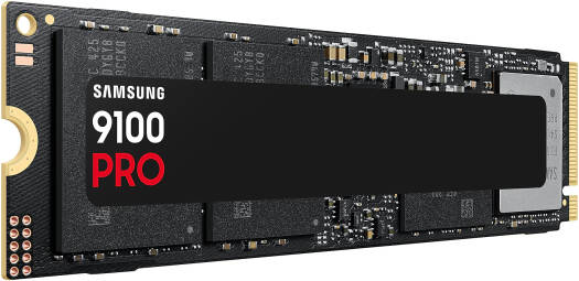 SAMSUNG 9100 PRO PCIe 5.0 NVMe M.2 Internal SSD, 1TB Capacity, V-NAND TLC Type, Up to 14,700 MB/s Sequential Read & Up to 13,300 MB/s Sequential Write, TRIM & SMART Support | MZ-VAP1T0BW