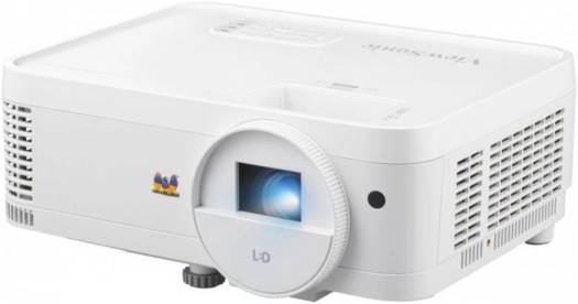 Viewsonic LS500 WXGA LED Business - Education Projector, 3000 ANSI Lumens, 30000 Hour Lifespan, Instant Power On/Off, 360° Projection, 1.55-1.70 Throw Ratio, 30"-300" Image Size, White | LS500WHE
