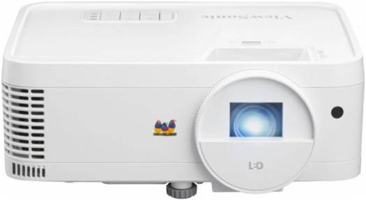 Viewsonic LS500 WXGA LED Business - Education Projector, 3000 ANSI Lumens, 30000 Hour Lifespan, Instant Power On/Off, 360° Projection, 1.55-1.70 Throw Ratio, 30"-300" Image Size, White | LS500WHE
