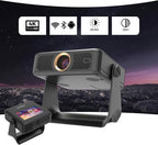 Porodo LifeStyle Optivis Smart HD Projector, 200 ANSI Lumens, 7 Inch IPS Capacitive Touch Display, Up to 250 Inches, Unique Smart Tablet, Auto Focus & Keystone, Native 1080P Movie, Black | PDA10BBK