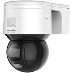 Hikvision 3" 4 MP ColorVu Mini PT Dome Network Camera, 1/1.8" Progressive Scan CMOS Sensor, 4mm Focal Length, F1.0 Aperture, Video Tampering, Motion Detection, White | DS-2DE3A400BW-DE(F1)(T5)