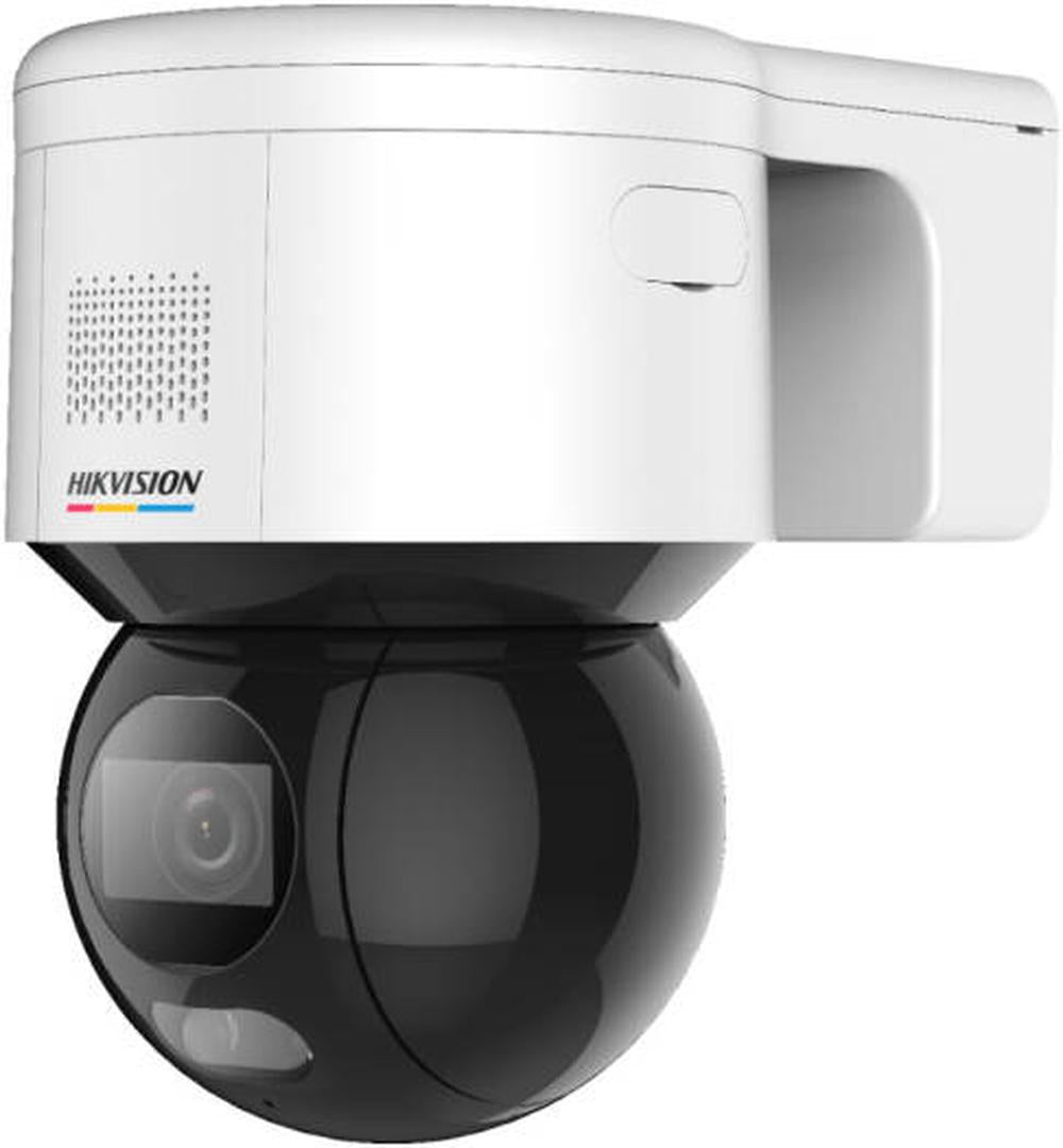 Hikvision 3" 4 MP ColorVu Mini PT Dome Network Camera, 1/1.8" Progressive Scan CMOS Sensor, 4mm Focal Length, F1.0 Aperture, Video Tampering, Motion Detection, White | DS-2DE3A400BW-DE(F1)(T5)