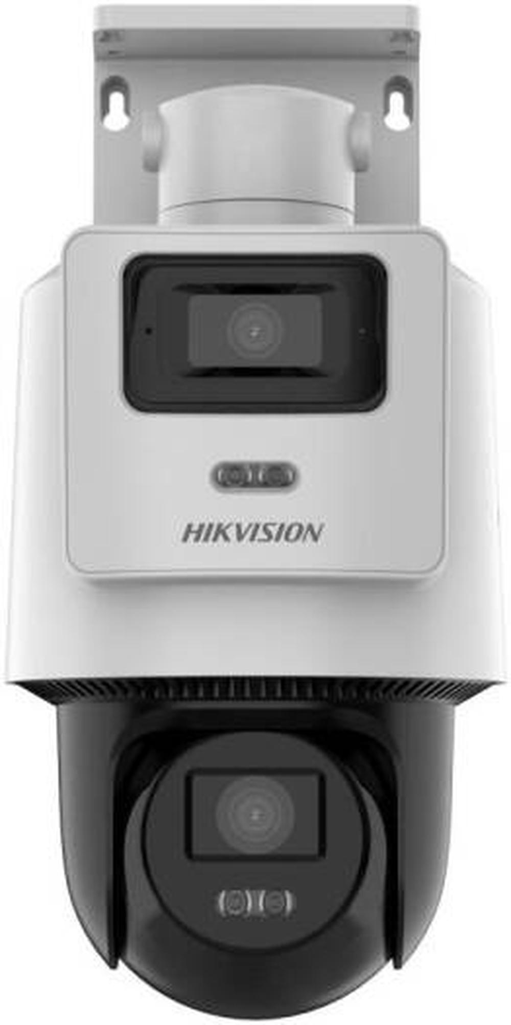 Hikvision TandemVu 2MP+2MP Fixed Lens POE PT Network Camera, 1/2.9" Progressive Scan CMOS Sensor, F2.0 Aperture, Hybrid (IR & White Light), up to 30 m Range, White | DS-2SE2C200MWG-E/12(2.8/8mm)