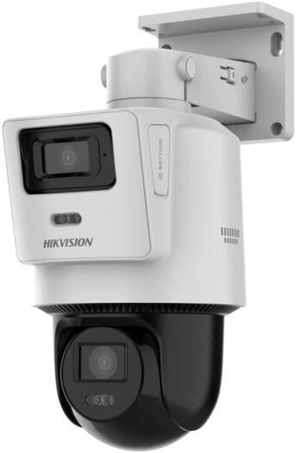 Hikvision TandemVu 2MP+2MP Fixed Lens POE PT Network Camera, 1/2.9" Progressive Scan CMOS Sensor, F2.0 Aperture, Hybrid (IR & White Light), up to 30 m Range, White | DS-2SE2C200MWG-E/12(2.8/8mm)