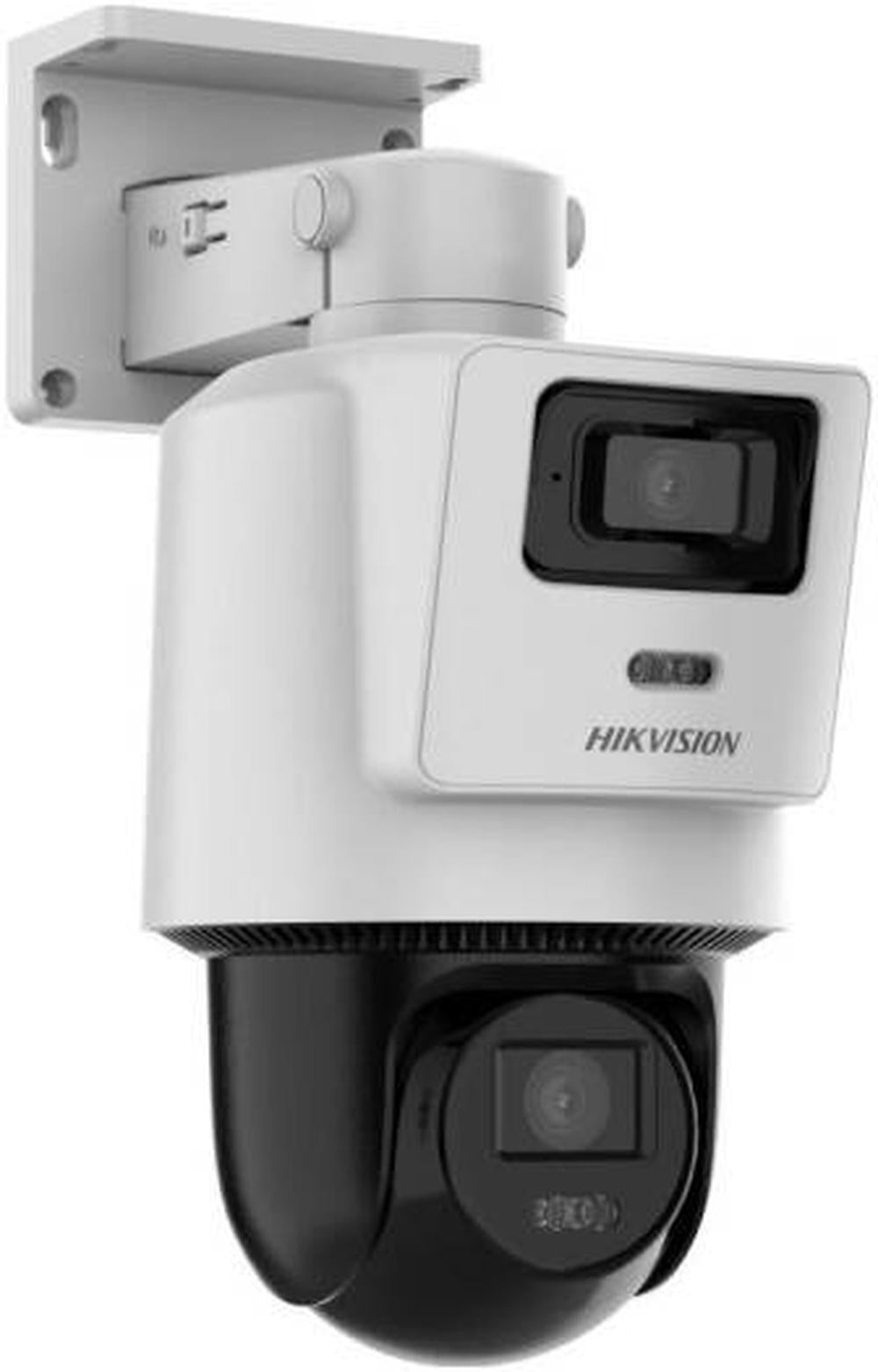 Hikvision TandemVu 2MP+2MP Fixed Lens POE PT Network Camera, 1/2.9" Progressive Scan CMOS Sensor, F2.0 Aperture, Hybrid (IR & White Light), up to 30 m Range, White | DS-2SE2C200MWG-E/12(2.8/8mm)