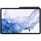 Samsung Galaxy Tab S8 Plus, 12.4" Super AMOLED Display, 8GB RAM, 128GB Storage, WiFi/5G, Snapdragon 8 2.99 GHz, 13 MP+6 MP/12 MP Camera, 10090mAh Battery, ME Version, Silver | N52536635A