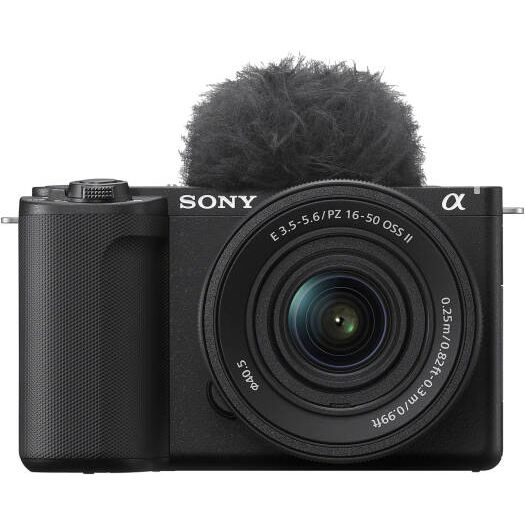 Sony ZV-E10 II Mirrorless Camera with 16-50mm Lens, 26MP APS-C Exmor R CMOS Sensor, 3.0" Touchscreen LCD, Vertical Support, 759-Point Fast Hybrid Phase Detection, Black | ZV-E10 II