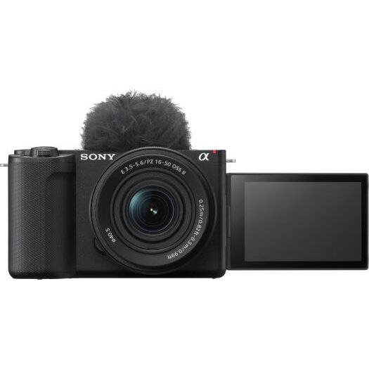 Sony ZV-E10 II Mirrorless Camera with 16-50mm Lens, 26MP APS-C Exmor R CMOS Sensor, 3.0" Touchscreen LCD, Vertical Support, 759-Point Fast Hybrid Phase Detection, Black | ZV-E10 II