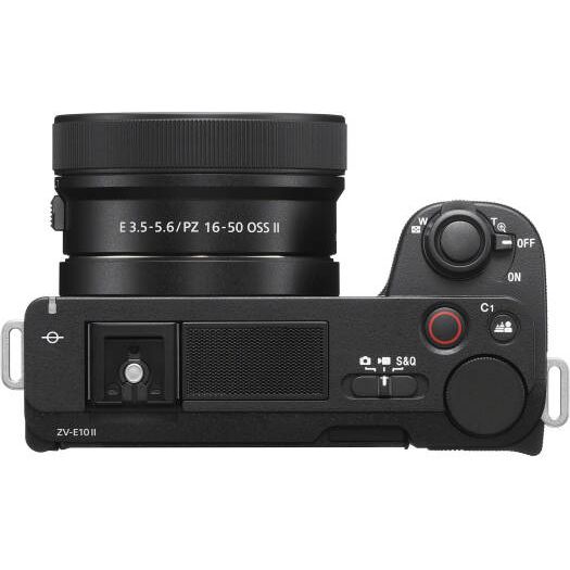 Sony ZV-E10 II Mirrorless Camera with 16-50mm Lens, 26MP APS-C Exmor R CMOS Sensor, 3.0" Touchscreen LCD, Vertical Support, 759-Point Fast Hybrid Phase Detection, Black | ZV-E10 II