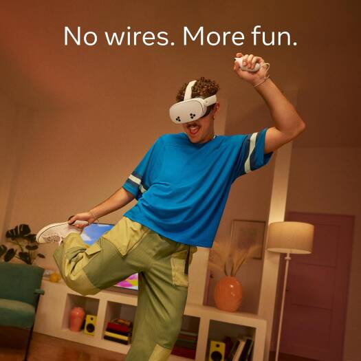 Meta Quest 3S VR Headset, 1832x1920 PPE Resolution, 4,324 mAH Battery Capacity, 96° Horizontal & 90° Vertical FoV, 8GB RAM, 256GB Storage, White | Quest-3S