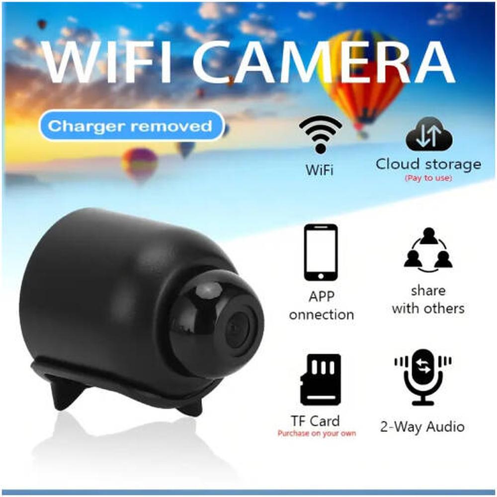 Smart Mini Surveillance Camera with WiFi, Night Vision, Two-Way Audio